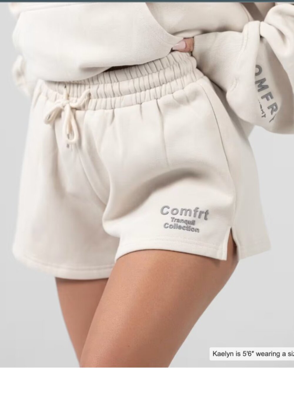 Comfrt Tranquil Shorts Women's Cream Athletic Lounge